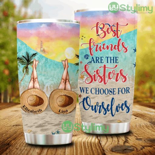 Personalized Beach Bestie Choose For Ourselves Custom Tumbler