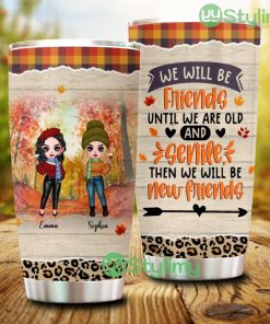Personalized Custom Autumn Besties Tumbler - Personalized Custom Autumn Besties Tumbler