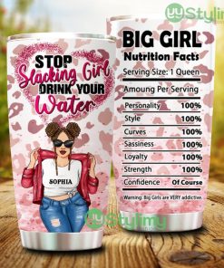 Personalized Custom Big GirlStop Slacking Girl Tumbler - Personalized Custom Big GirlStop Slacking Girl Tumbler
