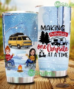 Personalized Custom Christmas Winter Let's Sit By The Campfire And Watch People Park Their Campers Camping Tumbler - Personalized Custom Christmas Winter Let's Sit By The Campfire And Watch People Park Their Campers Camping Tumbler