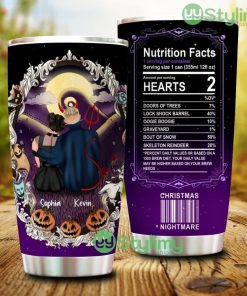 Personalized Custom Couple Nightmare Before Christmas Tumbler - Personalized Custom Couple Nightmare Before Christmas Tumbler