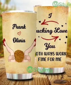 Personalized Custom Couple Tumbler-Happy Valentine's Day - Personalized Custom Couple Tumbler-Happy Valentine's Day