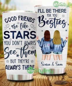 Personalized Custom Good Friends Are Like Stars Tumbler - Personalized Custom Good Friends Are Like Stars Tumbler