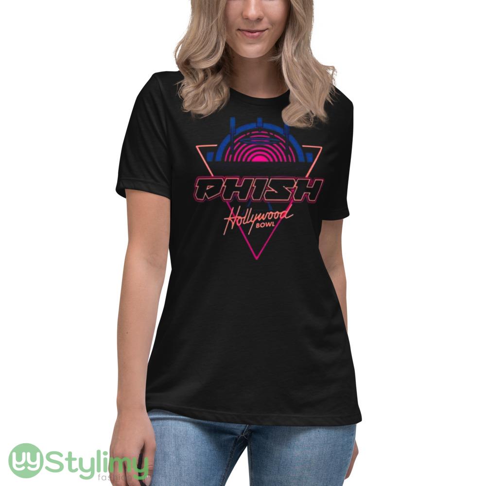 Phish Hollywood Bowl Los Angeles California Print T Shirts 3 Phish Hollywood Bowl Los Angeles California Print T Shirts - 6400 Women's Relaxed Short Sleeve Jersey Tee