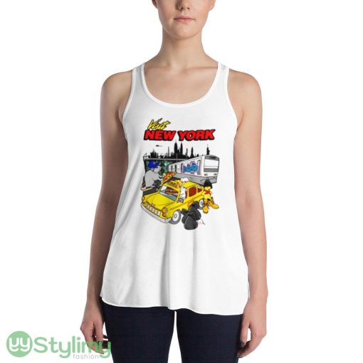 Rat Visit New York ASS shirt - 8800 Women's Flowy Racerback Tank