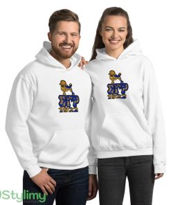 Sigma Gamma Rho African Print with Poodle and 1922 logo white best T shirts - 18500 Unisex Heavy Blend Hooded Sweatshirt