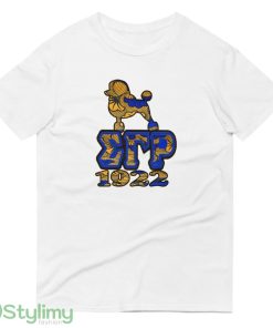 Sigma Gamma Rho African Print with Poodle and 1922 logo white best T shirts - 980 Lightweight Fashion Short Sleeve T-Shirt