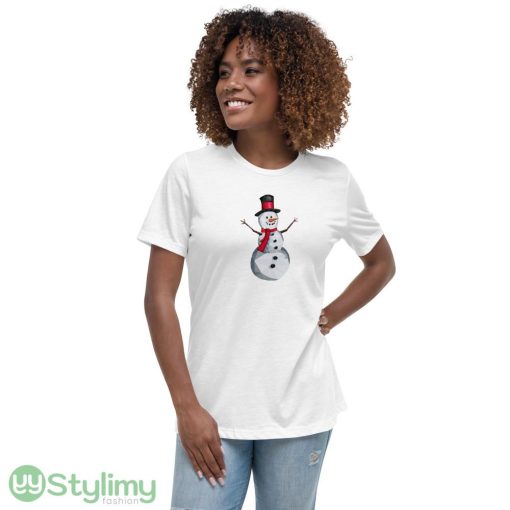 Snowman logo white best T shirts