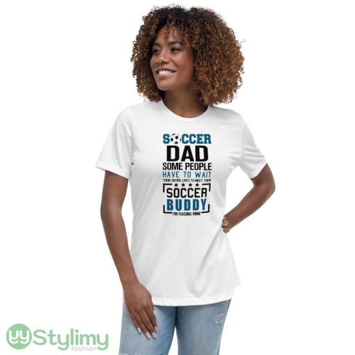 Soccer Dad logo white best T shirts