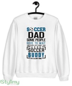 Soccer Dad logo white best T shirts - 18000 Unisex Heavy Blend Crewneck Sweatshirt