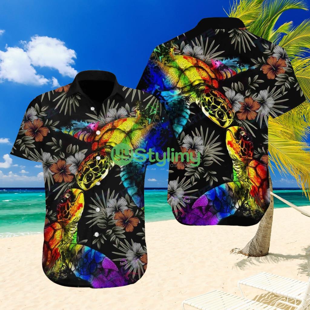 Lgbt Turtle Flower Hawaiian All Over Printed Hawaiian Shirt 1 Lgbt Turtle Flower Hawaiian All Over Printed Hawaiian Shirt - Lgbt Turtle Flower Hawaiian All Over Printed Hawaiian Shirt