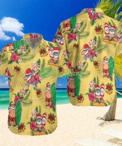 Merry Christmas Santa Claus Surfing Dab Hawaiian Shirt - Merry Christmas Santa Claus Surfing Dab Hawaiian Shirt