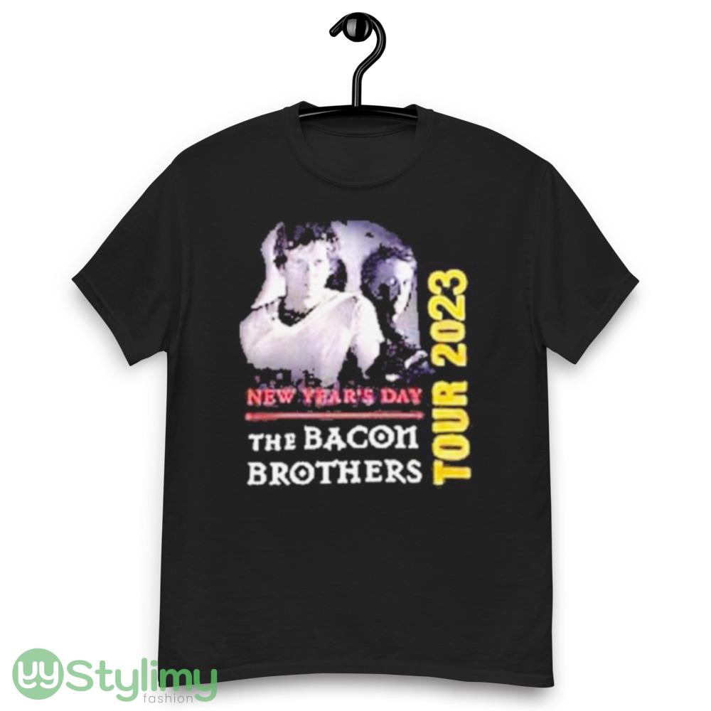 New Year’s day the bacon brothers tour 2023 shirt 6 New Year’s day the bacon brothers tour 2023 shirt - Men’s Classic Tee Gildan 5000