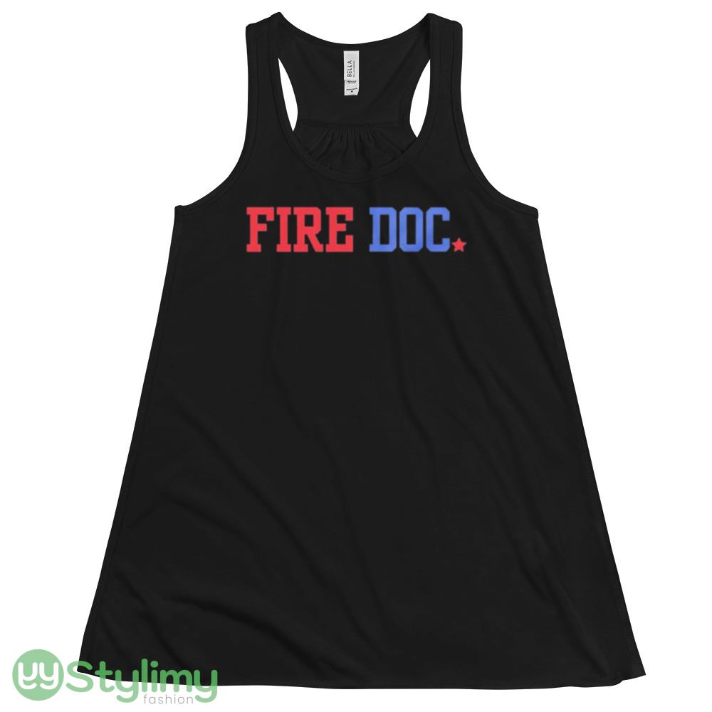 Philadelphia 76ers fire doc shirt 4 Philadelphia 76ers fire doc shirt - 8800 Women's Flowy Racerback Tank