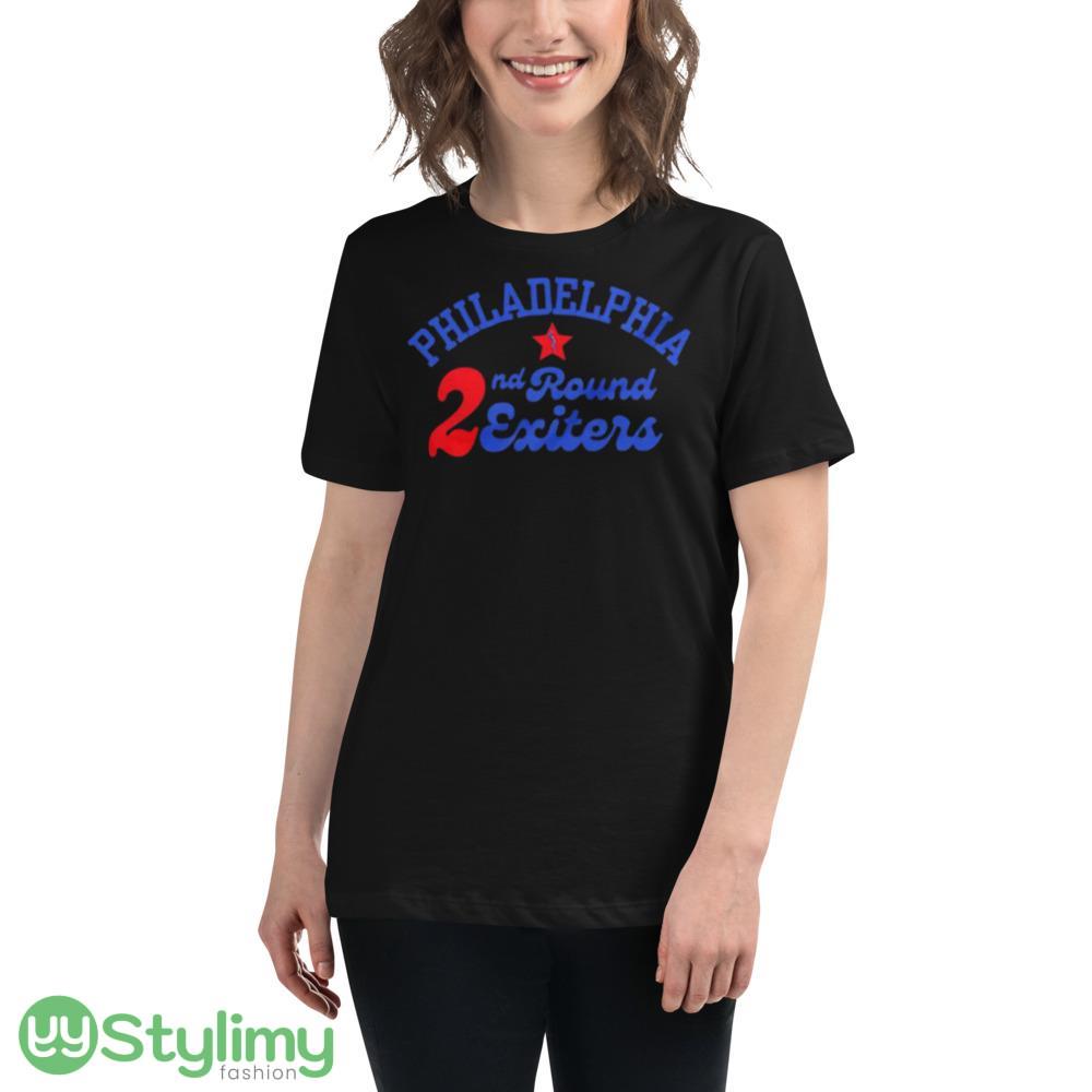 Philadelphia 76ers Philadelphia 2nd round exiters shirt 3 Philadelphia 76ers Philadelphia 2nd round exiters shirt - 6400 Women's Relaxed Short Sleeve Jersey Tee