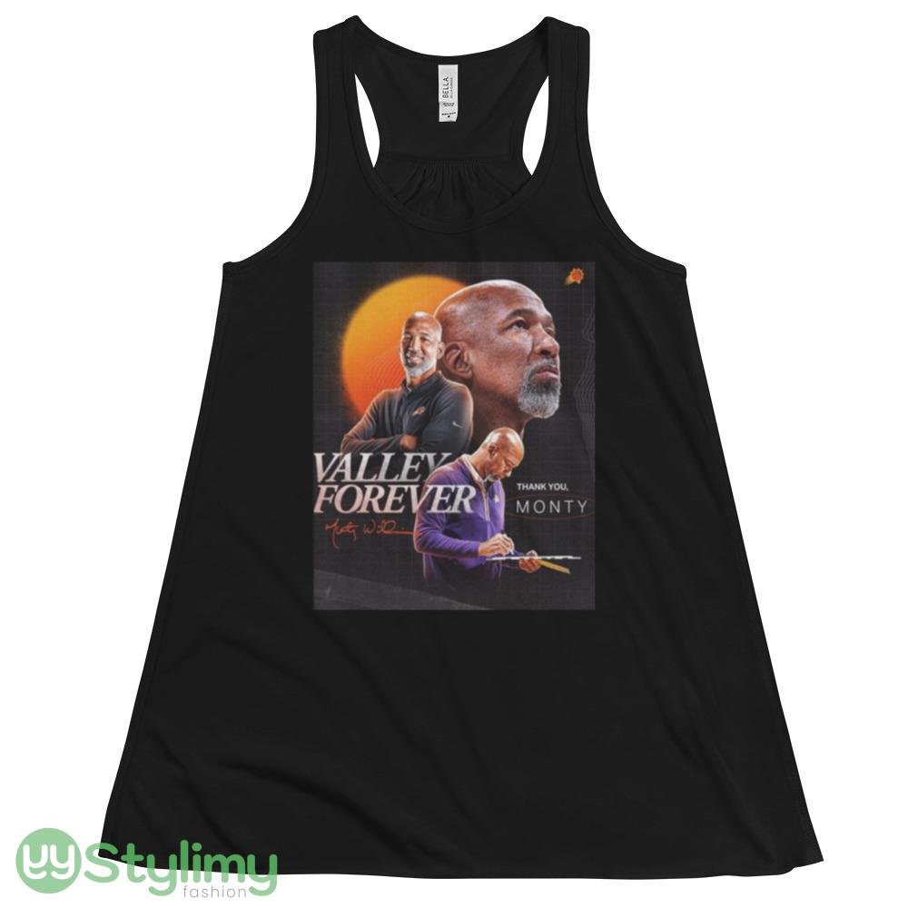 Phoenix Suns Thank You Monty Valley Forever Signature Shirt 4 Phoenix Suns Thank You Monty Valley Forever Signature Shirt - 8800 Women's Flowy Racerback Tank