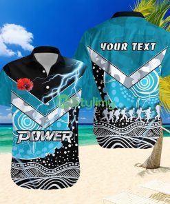 Power Anzac Day Hawaiian Shirt Port Adelaide Lighting - Power Anzac Day Hawaiian Shirt Port Adelaide Lighting