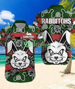 Rabbitohs Indigenous Hawaiian Shirt Animals Aboriginal - Rabbitohs Indigenous Hawaiian Shirt Animals Aboriginal