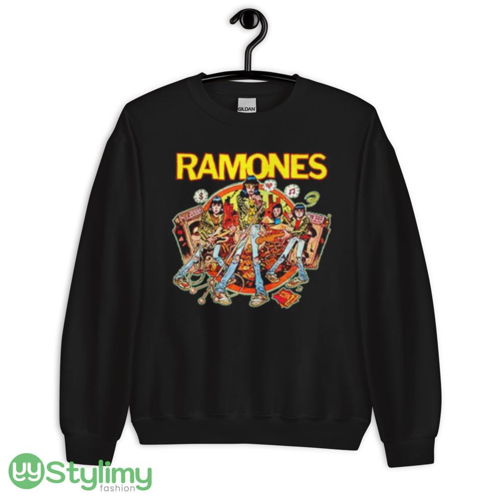 Ramones rockaway beach cartoon shirt 8 Ramones rockaway beach cartoon shirt - 18000 Unisex Heavy Blend Crewneck Sweatshirt