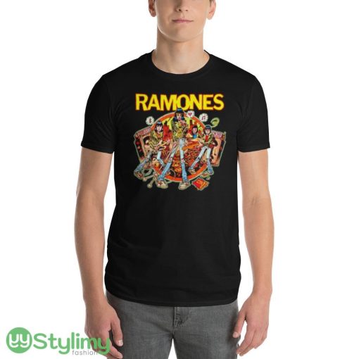 Ramones rockaway beach cartoon shirt - 980 Lightweight Fashion Short Sleeve T-Shirt