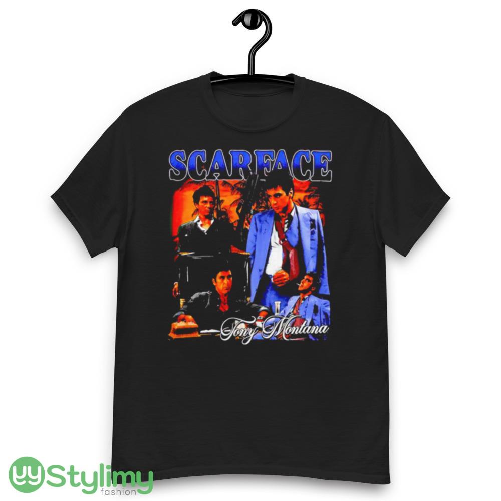 Scarface Tony Montana picture collage shirt 6 Scarface Tony Montana picture collage shirt - Men’s Classic Tee Gildan 5000