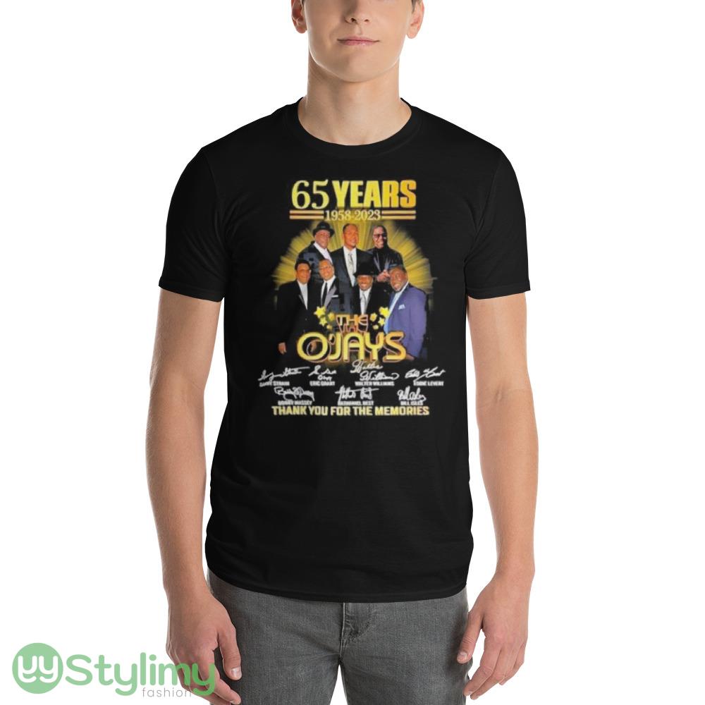 The O’jays 65 years 1958 2023 signatures thank you for the memories shirt 5 The O’jays 65 years 1958 2023 signatures thank you for the memories shirt - 980 Lightweight Fashion Short Sleeve T-Shirt