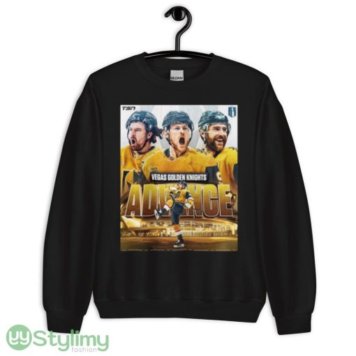 Vegas Golden Knights Advance Playoffs 2023 Shirt - 18000 Unisex Heavy Blend Crewneck Sweatshirt