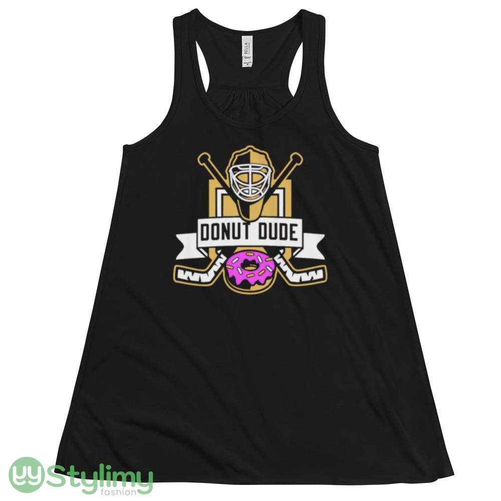 Vegas Golden Knights Dunkin’ Donut’ Donut Dude shirt 4 Vegas Golden Knights Dunkin’ Donut’ Donut Dude shirt - 8800 Women's Flowy Racerback Tank