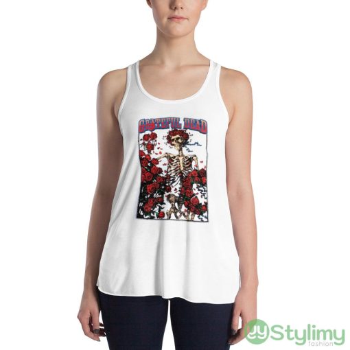 2023 Official Grateful Dead Skeleton Rose Shirt