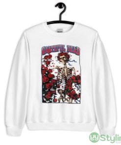 2023 Official Grateful Dead Skeleton Rose Shirt - 18000 Unisex Heavy Blend Crewneck Sweatshirt