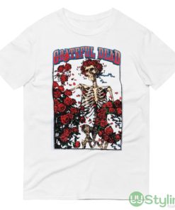 2023 Official Grateful Dead Skeleton Rose Shirt - 980 Lightweight Fashion Short Sleeve T-Shirt
