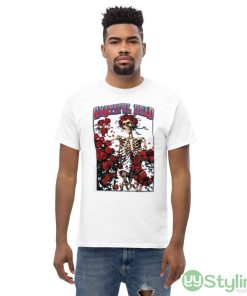 2023 Official Grateful Dead Skeleton Rose Shirt - Men’s Classic Tee Gildan 5000