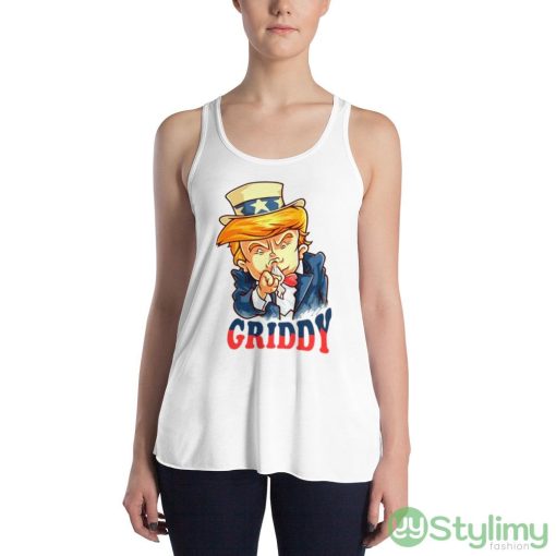 4th Of July Independence Uncle Sam Griddy Explore With Uncle shirt - 8800 Women's Flowy Racerback Tank