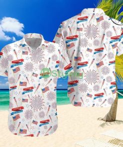 4th Of July Us Pattern Hawaiian Shirt Product Photo 1