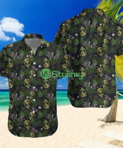 Alien And Spider In Night Tropical Forest Hawaiian Shirt Product Photo 1
