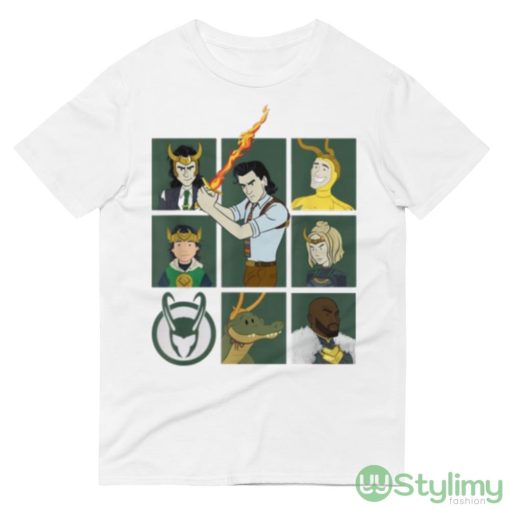 Alligator Character Grid Loki Tom Hiddleston Marvel Design Shirt - 980 Lightweight Fashion Short Sleeve T-Shirt
