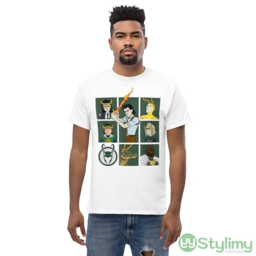 Alligator Character Grid Loki Tom Hiddleston Marvel Design Shirt - Men’s Classic Tee Gildan 5000