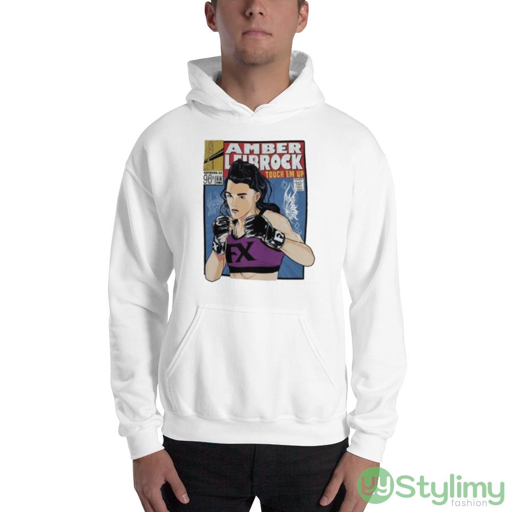 Amber Leibrock Fighter 2023 Design Shirt 8 Amber Leibrock Fighter 2023 Design Shirt - 18500 Unisex Heavy Blend Hooded Sweatshirt