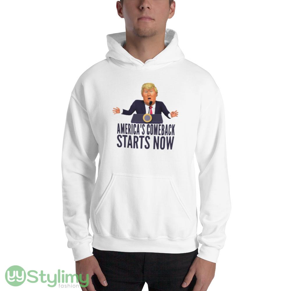 American's Comeback Starts Right Now Quotes Trump 2024 T Shirt 2 American's Comeback Starts Right Now Quotes Trump 2024 T Shirt - 18500 Unisex Heavy Blend Hooded Sweatshirt