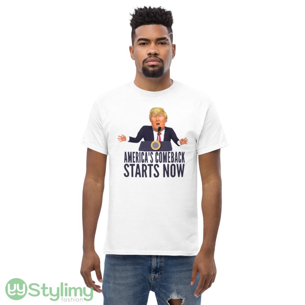American's Comeback Starts Right Now Quotes Trump 2024 T Shirt 5 American's Comeback Starts Right Now Quotes Trump 2024 T Shirt - Men’s Classic Tee Gildan 5000