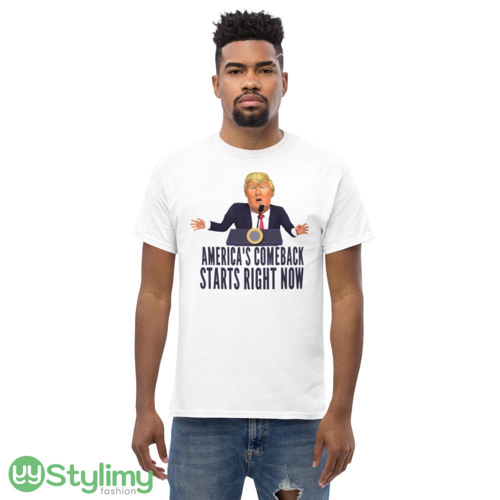 America's Comeback Starts Right Now Quotes Trump 2024 T Shirt 1 5 America's Comeback Starts Right Now Quotes Trump 2024 T Shirt 1 - Men’s Classic Tee Gildan 5000
