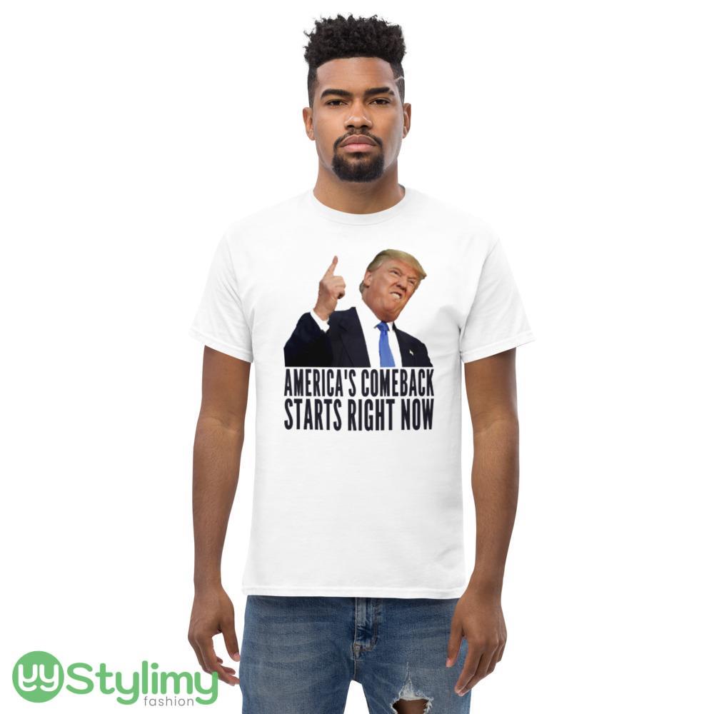 America's Comeback Starts Right Now Quotes Trump 2024 T Shirt 3 5 America's Comeback Starts Right Now Quotes Trump 2024 T Shirt 3 - Men’s Classic Tee Gildan 5000