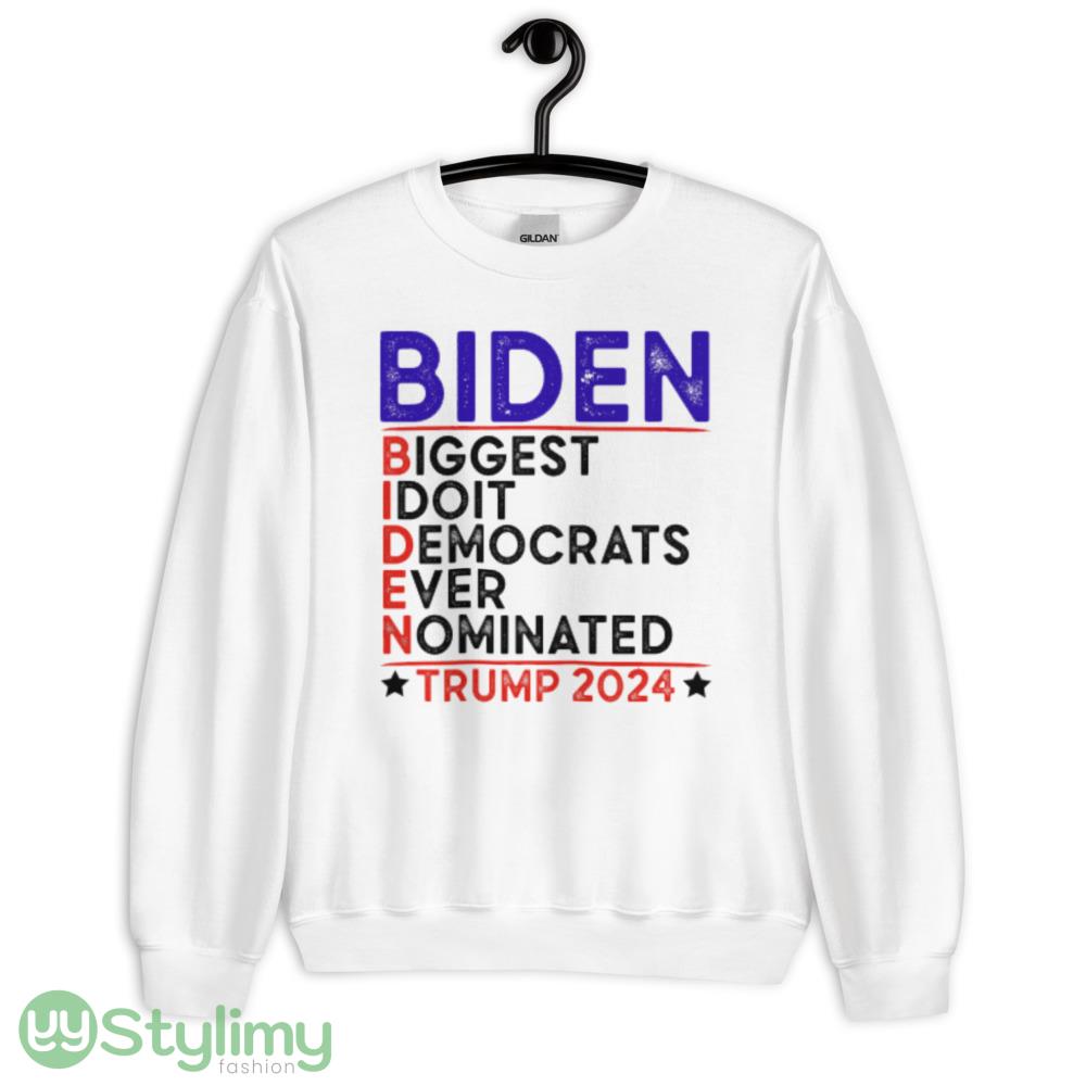 Anti Biden Biggest Idiot Democrats Ever Nominated Trump 2024 T Shirt 7 7 Anti Biden Biggest Idiot Democrats Ever Nominated Trump 2024 T Shirt 7 - 18000 Unisex Heavy Blend Crewneck Sweatshirt