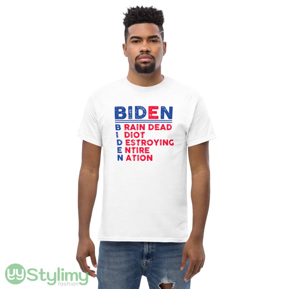 AntiBidenBiden Funny White T Shirt Gift For Men And Women 5 AntiBidenBiden Funny White T Shirt Gift For Men And Women - Men’s Classic Tee Gildan 5000