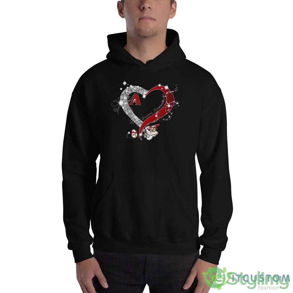 Arizona Diamondbacks Baseball Glitter Heart 2023 shirt 2 Arizona Diamondbacks Baseball Glitter Heart 2023 shirt - 18500 Unisex Heavy Blend Hooded Sweatshirt