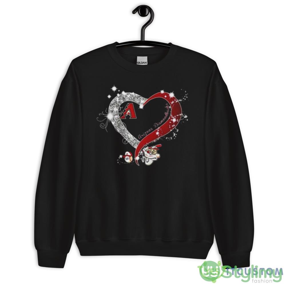 Arizona Diamondbacks Baseball Glitter Heart 2023 shirt 7 Arizona Diamondbacks Baseball Glitter Heart 2023 shirt - 18000 Unisex Heavy Blend Crewneck Sweatshirt