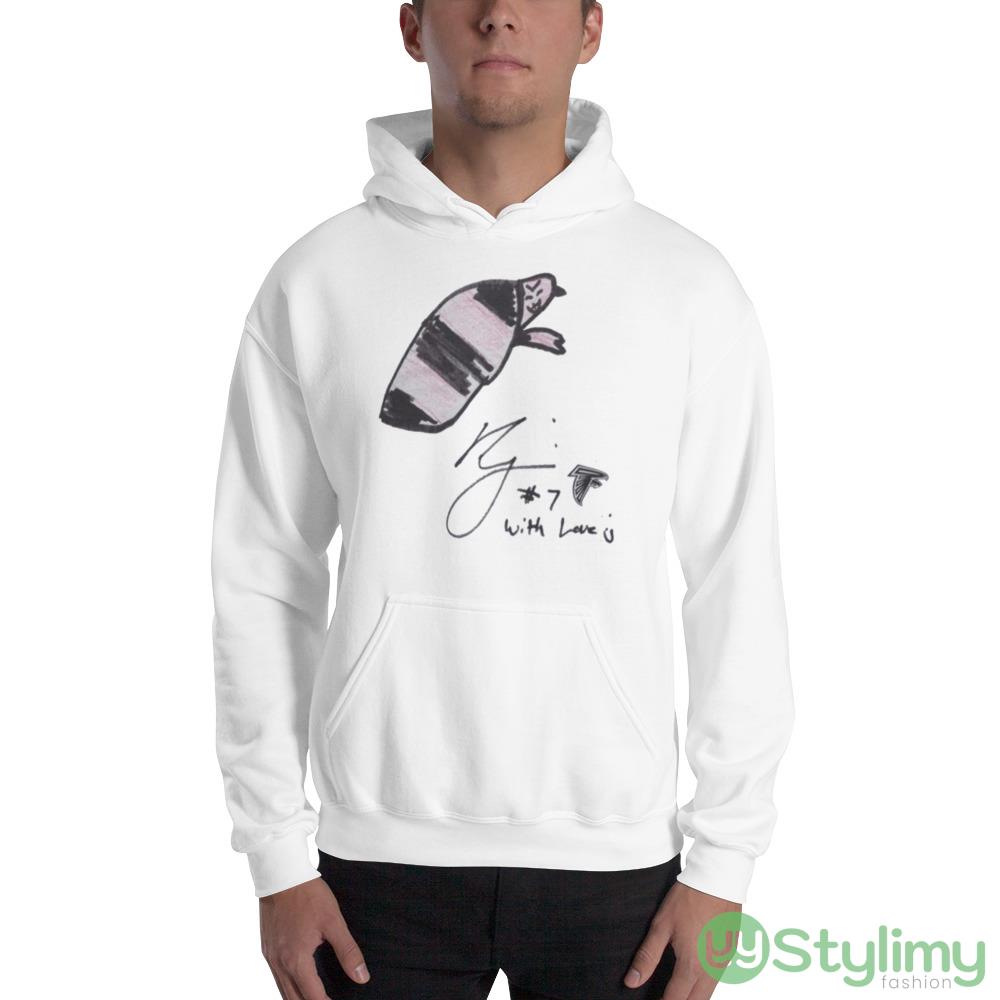 Atlanta Falcons by Bijan Robinson Design Shirt 8 Atlanta Falcons by Bijan Robinson Design Shirt - 18500 Unisex Heavy Blend Hooded Sweatshirt