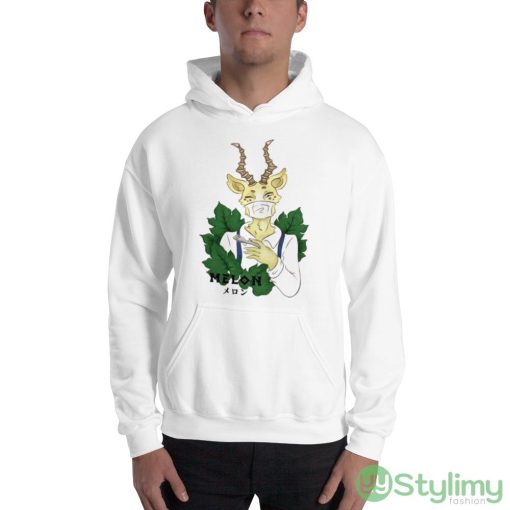 Beastars Melon Anime Graphic White Shirt - 18500 Unisex Heavy Blend Hooded Sweatshirt