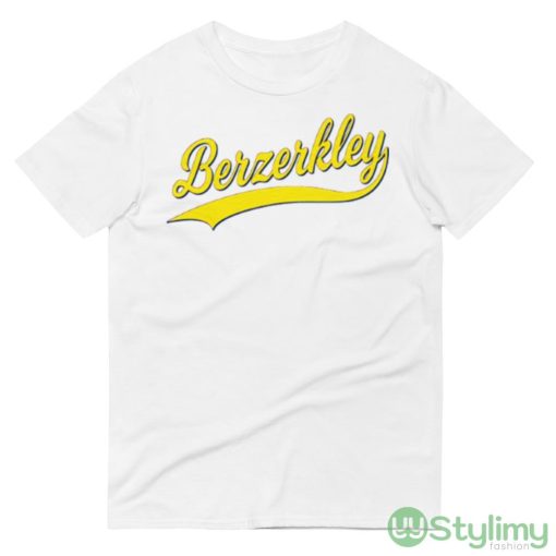 Berkeley California Yellow Logo White Shirt - 980 Lightweight Fashion Short Sleeve T-Shirt