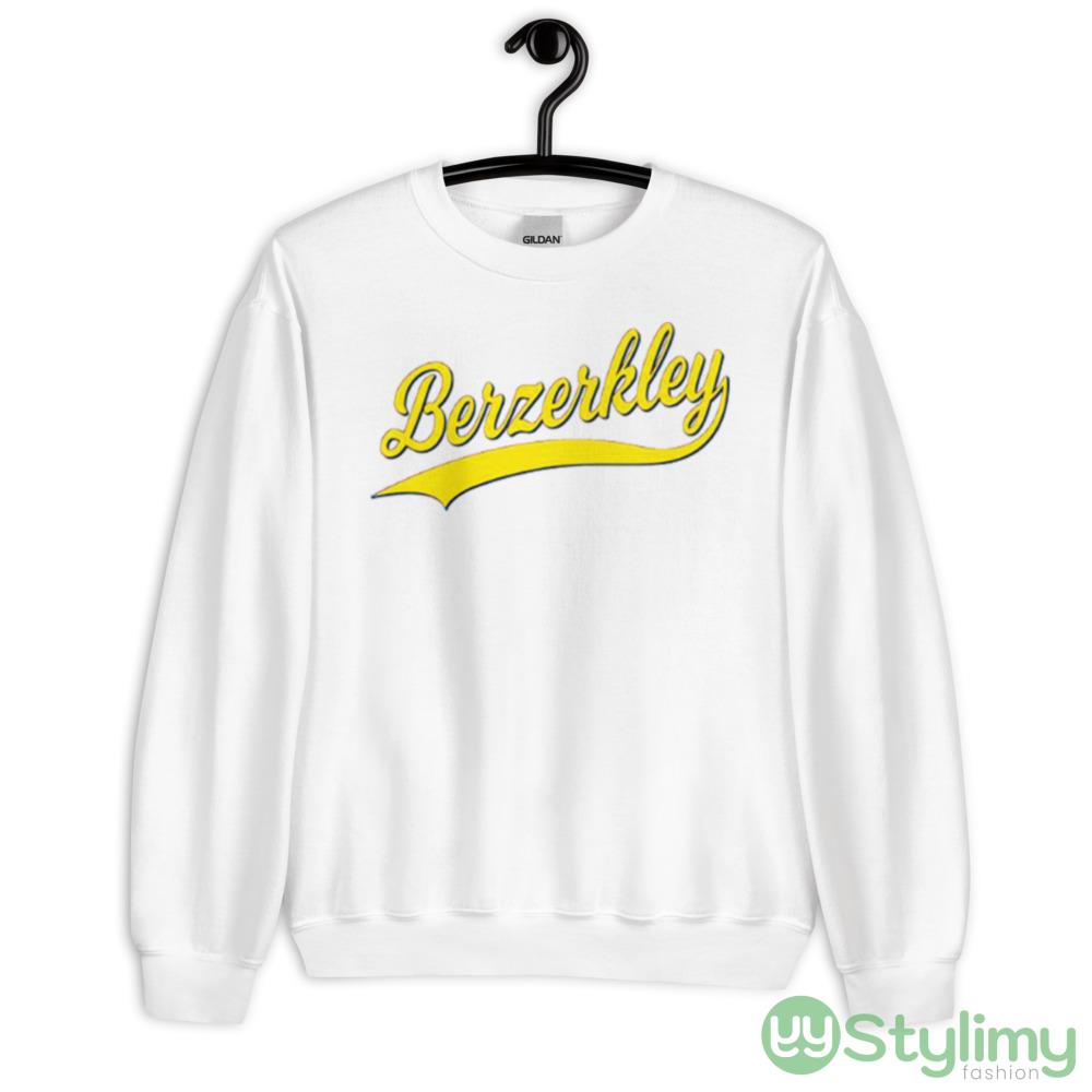 Berkeley California Yellow Logo White Shirt 7 Berkeley California Yellow Logo White Shirt - 18000 Unisex Heavy Blend Crewneck Sweatshirt